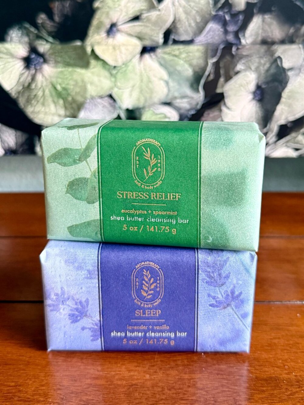 NEW 2-Pc Eucalyptus + Spearmint & Lavender & Vanilla Cleansing Bars BBW